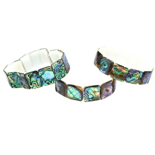 Shell Jewelry Bracelet, fashion jewelry, more colors for choice, 13x18mm, Sold By PC