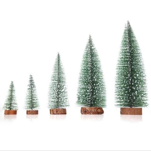 Holz Weihnachtsdekoration Ornamente, mit PVC Kunststoff & Eisen, Weihnachtsbaum, verschiedene Stile für Wahl, verkauft von PC