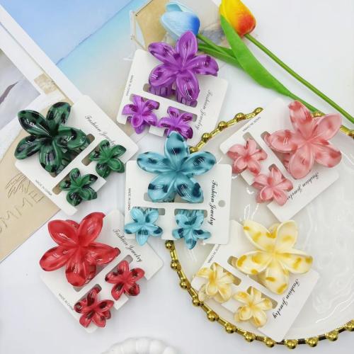 Pinces à cheveux griffes , résine, bijoux de mode, plus de couleurs à choisir, Vendu par fixé