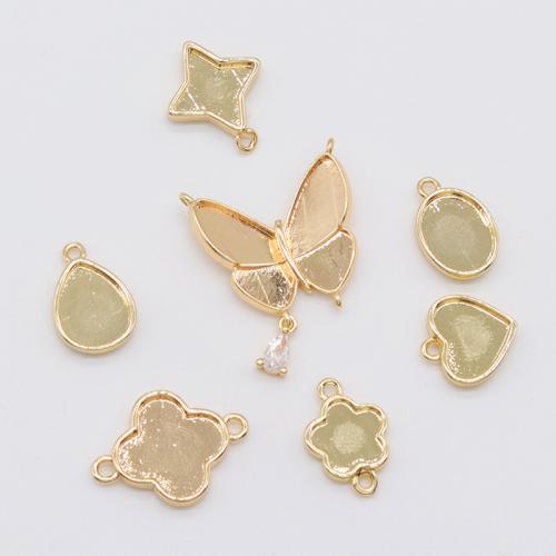 Brass Pendant Findings, plated, DIY & different styles for choice, Sold By PC