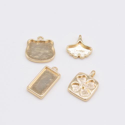 Brass Pendant Findings, plated, DIY & different styles for choice, Sold By PC