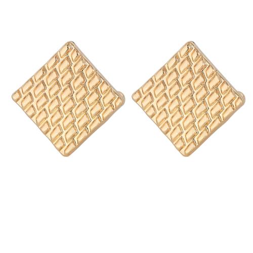 Cufflinks, Tibetan Style, Square, plated, for man, golden, Sold By Pair