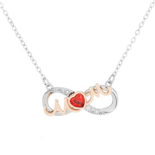 Brass Sweater Necklace, plated, for woman & with rhinestone & two tone & hollow, Sold By PC