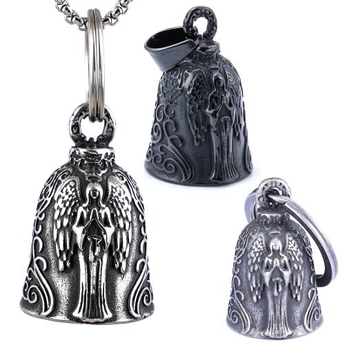 Stainless Steel Pendants, 304 Stainless Steel, Bell, polished, DIY & different styles for choice, 25x25x37mm, Sold By PC