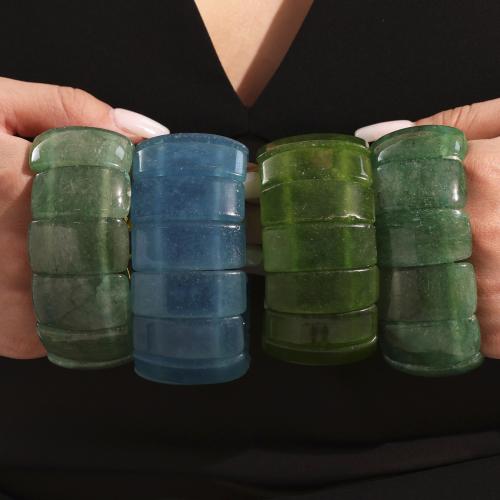 Gemstone Bracelets, Natural Stone, gold color plated, fashion jewelry, more colors for choice, Sold By PC