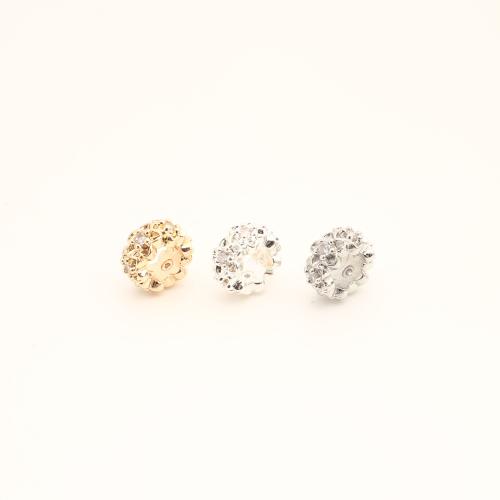 Brass Spacer Beads, DIY & micro pave cubic zirconia, more colors for choice, 4x8.50x8.50mm, Sold By PC