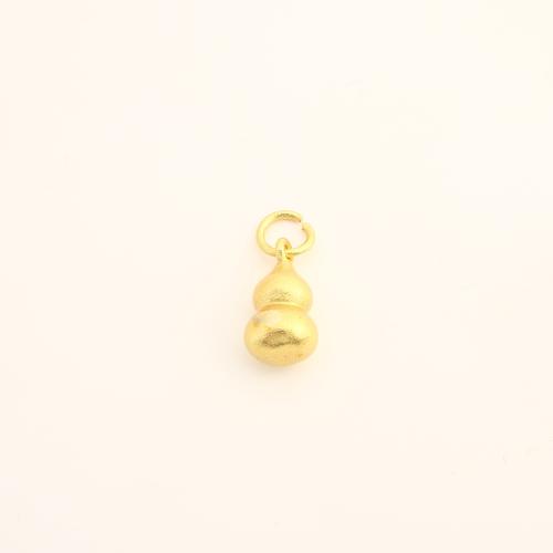 Brass Jewelry Pendants, Calabash, DIY, golden, 13.50x7.50x7.50mm, Sold By PC