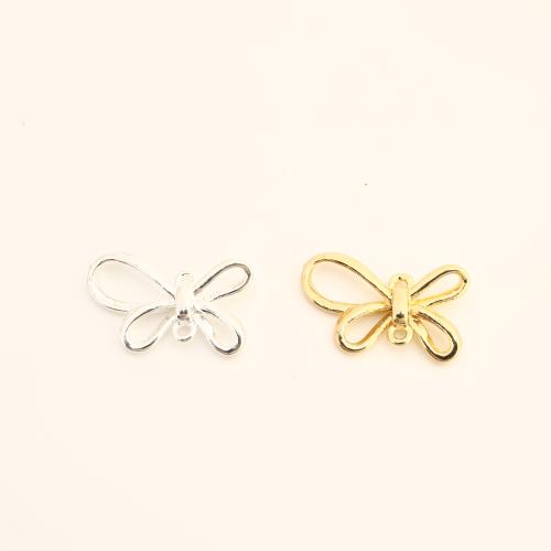 Brass Jewelry Connector, Butterfly, DIY & hollow, more colors for choice, 11x17x1.50mm, Sold By PC
