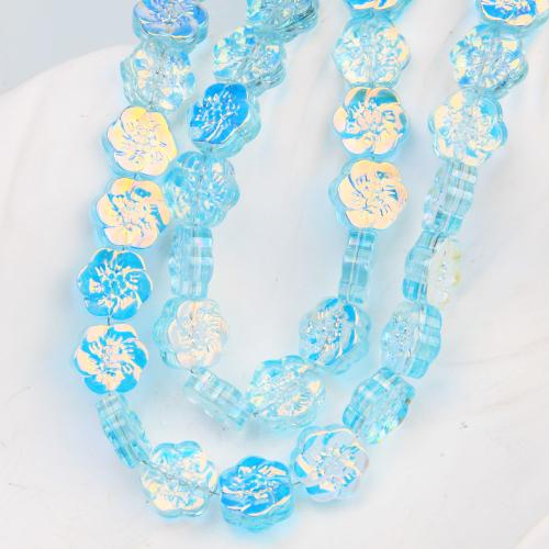 Lampwork Beads, Flower, DIY, more colors for choice, 11mm, Sold By Strand