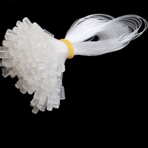 Fishing Line Hair Extension Ring, fashion jewelry, white, 100mm, 200PCs/Bag, Sold By Bag