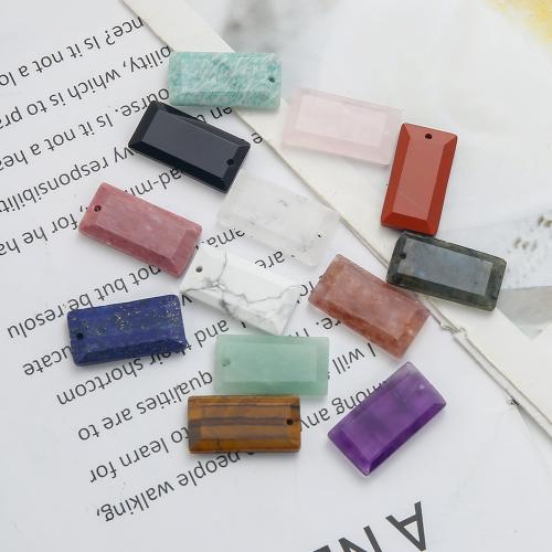 Gemstone Pendants Jewelry, DIY, more colors for choice, 12.53x4.05x24.41mm, Sold By PC
