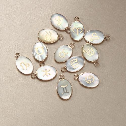 Resin Pendant, Brass, with Resin, 12 Signs of the Zodiac, plated, DIY, more colors for choice, nickel, lead & cadmium free, 13.09x2.35x21.91mm, Sold By PC