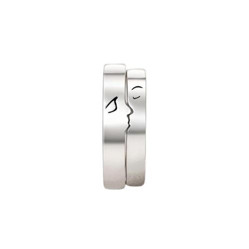 Couple Finger Rings, Brass, plated, fashion jewelry, more colors for choice, nickel, lead & cadmium free, 5x5x2mm, Sold By PC