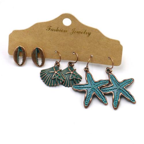 Tibetan Style Earring Set, plated, folk style & different styles for choice & for woman, earring length 10-40mm, Sold By Set