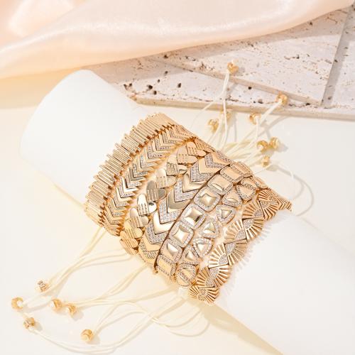 Cubic Zirconia Micro Pave Brass Bracelet, plated, fashion jewelry & micro pave cubic zirconia, more colors for choice, Sold By PC