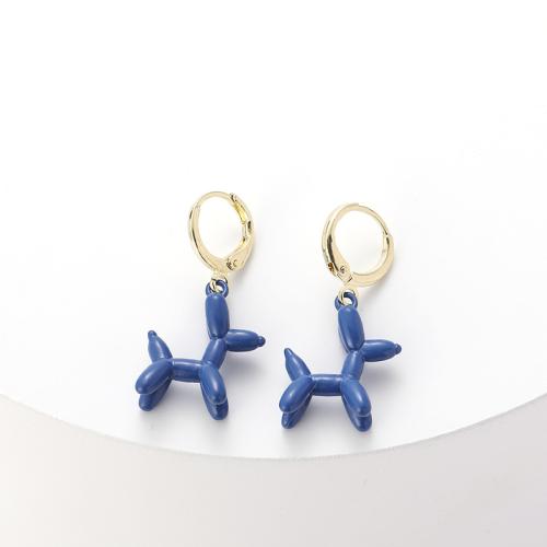 Acrylic Jewelry Earring, Brass, with Acrylic, plated, fashion jewelry, more colors for choice, nickel, lead & cadmium free, Sold By Pair