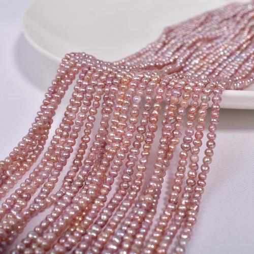 Natural Freshwater Pearl Loose Beads, irregular, DIY, purple, 2x4mm, Sold By Strand