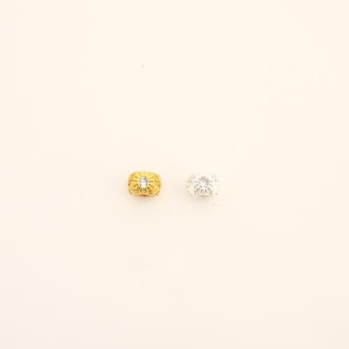 Befestigte Zirkonia Perlen, Messing, DIY & Micro pave Zirkonia, keine, 4x5x5mm, verkauft von PC