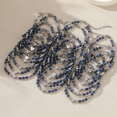 Gemstone Bracelets, 304 Stainless Steel, with Natural Stone, plated, fashion jewelry & Unisex & different designs for choice, Sold By PC