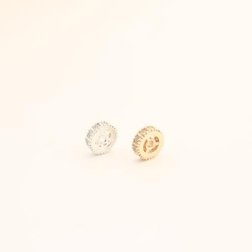 Messing Zwischenperlen, DIY & Micro pave Zirkonia, keine, 2x7.50x7.50mm, verkauft von PC