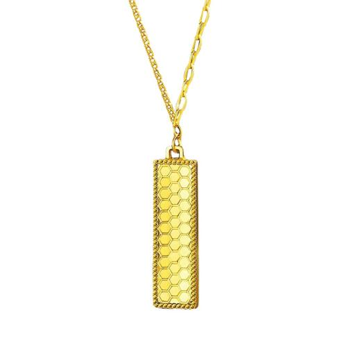 Brass Necklace, plated, fashion jewelry, golden, nickel, lead & cadmium free, 28.69x8.05mm, Sold By PC