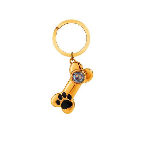 Brass with Glass, Dog Bone, plated, fashion jewelry, more colors for choice, nickel, lead & cadmium free, 70x50x50mm, Sold By PC