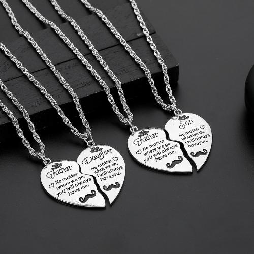 Tibetan Style Necklace, plated, 2 pieces & Unisex & different designs for choice, original color, Sold By Set