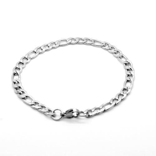 Titanium Steel Bracelet, different length for choice & Unisex & different size for choice, original color, Sold By PC