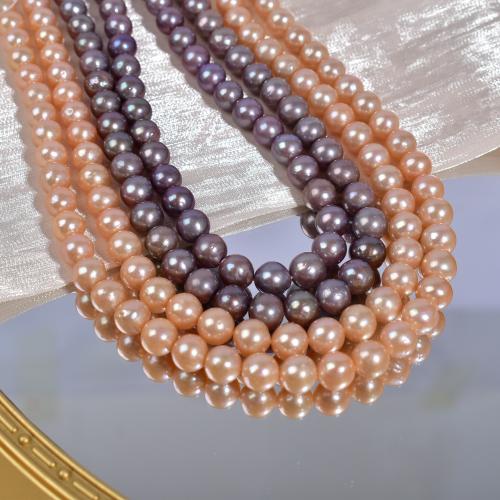 Natural Freshwater Pearl Loose Beads, Flat Round, DIY, more colors for choice, 8x9mm, Sold By Strand