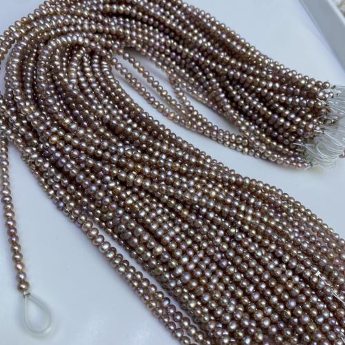 Cultured Potato Freshwater Pearl Beads, DIY, purple, 2x3mm, Sold Per 37 cm Strand