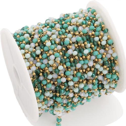 Decorative Beaded Chain, 304 Stainless Steel, gold color plated, DIY, more colors for choice, 2-3mm, 5m/Bag, Sold By Bag