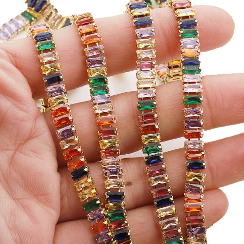 Rhinestone Cup Chain, 304 Stainless Steel, with Rhinestone, gold color plated, DIY, more colors for choice, 2m/Bag, Sold By Bag