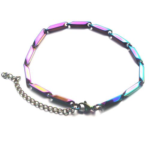 304 Stainless Steel Bracelet, plated, different length for choice & Unisex, more colors for choice, Sold By PC