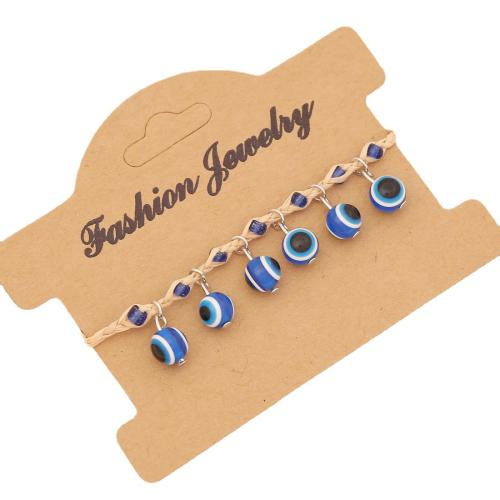 Seedbead Bracelet, with Straw & Lampwork & Tibetan Style, with 2inch extender chain, Evil Eye, handmade, different styles for choice & for woman, Length:Approx 7 Inch, Sold By PC