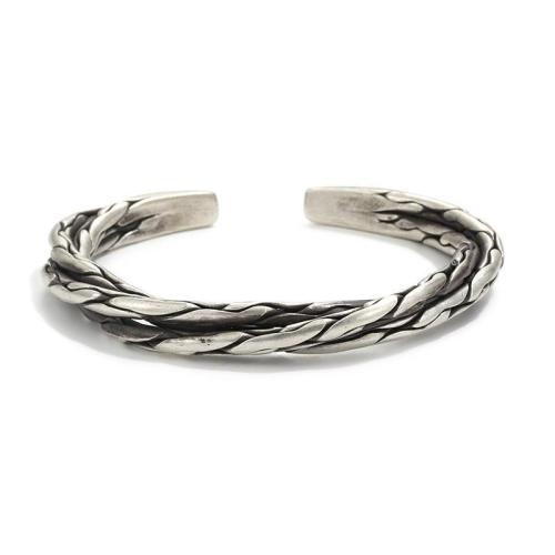 Tibetan Style Cuff Bangle, antique silver color plated, vintage & for man, Inner Diameter:Approx 60mm, Sold By PC