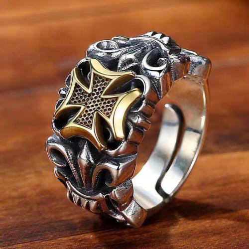Tibetan Style Cuff Finger Ring, plated, adjustable & different styles for choice & for man, US Ring Size:7-10, Sold By PC