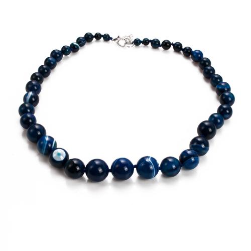 Natural Gemstone Necklace, random style & fashion jewelry & Unisex, Length:Approx 48 cm, Sold By PC
