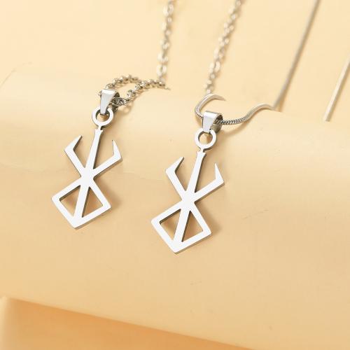 Stainless Steel Jewelry Necklace, 304 Stainless Steel, fashion jewelry & Unisex & different styles for choice, original color, Sold By PC