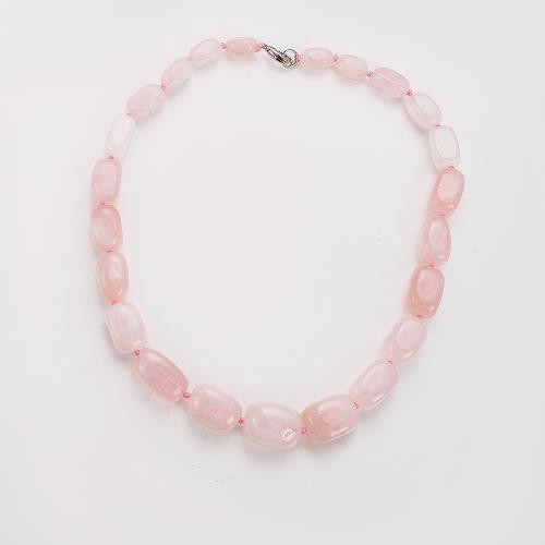 Natural Gemstone Necklace, random style & fashion jewelry & Unisex, Length:Approx 48 cm, Sold By PC