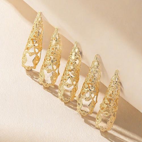 Mid Finger Ring, 304 Stainless Steel, gold color plated, fashion jewelry & hollow, more colors for choice, Sold By Bag