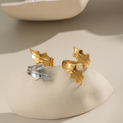 Acier inoxydable 304 Cuff Bague, Placage de couleur d'or, bijoux de mode, plus de couleurs à choisir, Vendu par PC