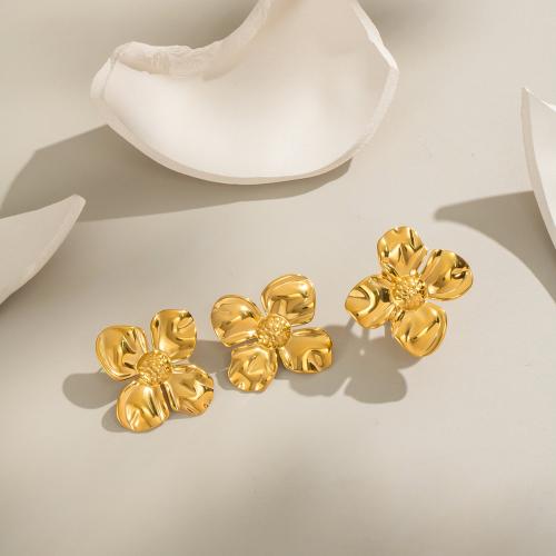 Fashion Stainless Steel Jewelry Sets, 304 Stainless Steel, gold color plated, fashion jewelry, golden, Sold By Pair