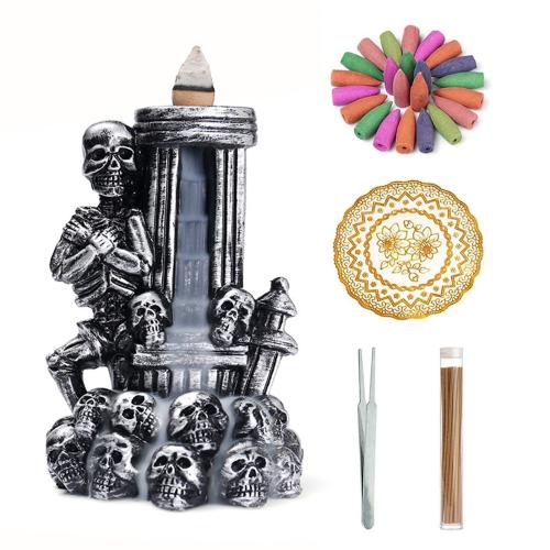 
Backflow Weihrauchbrenner Weihrauchkegel Sticks Holder Home Decor, Harz, Halbhandgefertigt, für Zuhause und Büro & nachhaltiges, 89x82x130mm, verkauft von PC