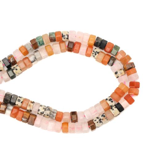 Смешанные Бусины Gemstone, Многоцветный камень, DIY, разноцветный, Продан через Приблизительно 38 см Strand