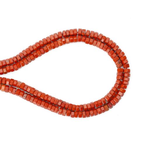 Red Jasper Beads, DIY, red, 3x6mm, Sold Per Approx 38 cm Strand