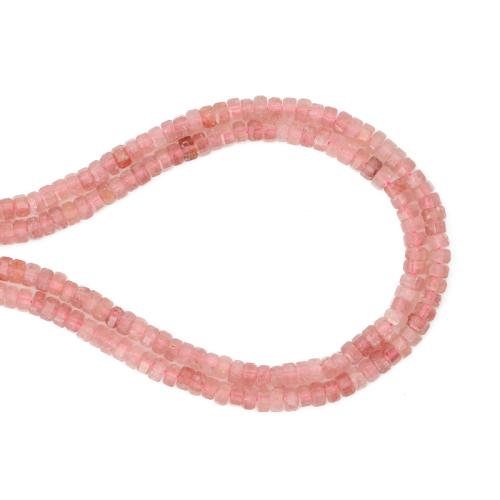 Strawberry Quartz Perle, DIY, gemischte Farben, 3x6mm, verkauft per ca. 38 cm Strang
