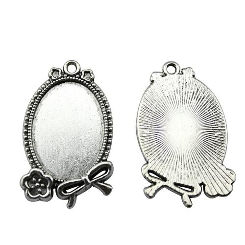 Tibetan Style Pendant Cabochon Setting, plated, DIY, more colors for choice, 18x25mm, Sold By PC