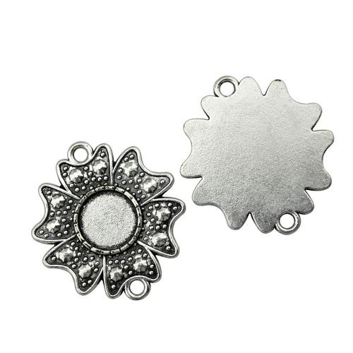 Tibetan Style Pendant Cabochon Setting, plated, DIY, Inner Diameter:Approx 12mm, Sold By PC