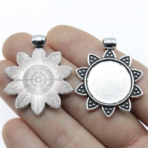 Tibetan Style Pendant Cabochon Setting, plated, DIY, more colors for choice, Inner Diameter:Approx 20mm, Sold By PC