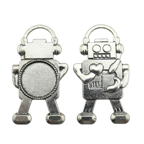 Tibetan Style Pendant Cabochon Setting, plated, DIY, Inner Diameter:Approx 20mm, Sold By PC